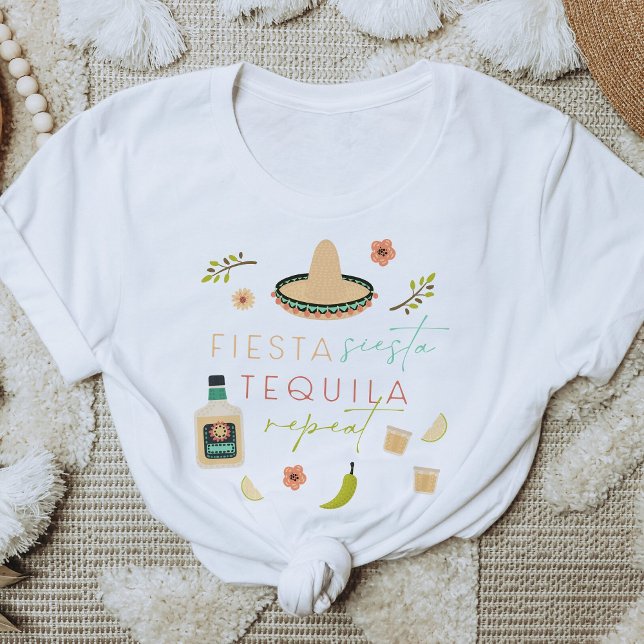 LOLITA Fiesta Siesta Tequila Repeat Bachelorette T-Shirt (Von Creator hochgeladen)