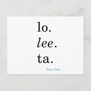 Lolita - Vladimir Nabokov Postkarte