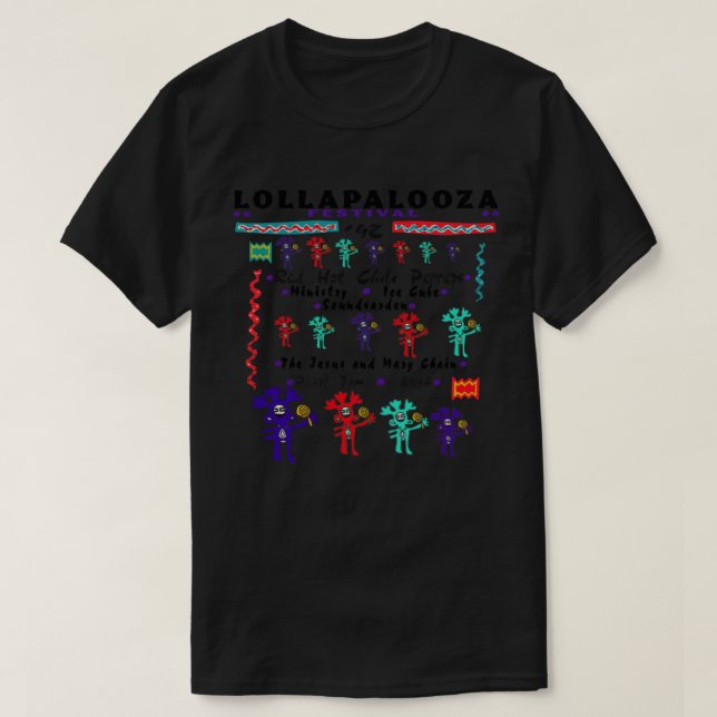 Lollapalooza Festival Rote Paprikaschoten T-Shirt (Design vorne)