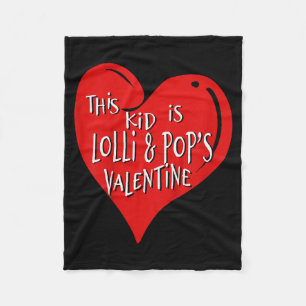 Lolli And Pop Enkelgeschenk Dieses Kind Ist Valent Fleecedecke