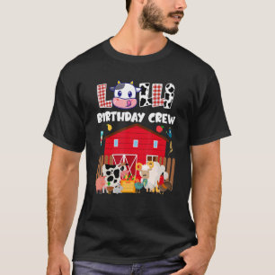 Lolli Birthday Crew Tiere Landwirtschaft Barnyard T-Shirt