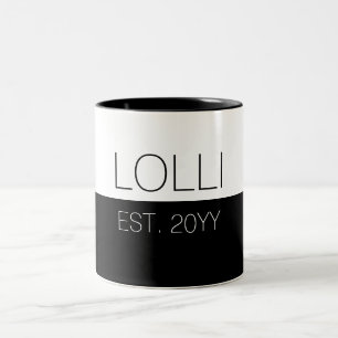 Lolli etabliert Elegante Geschenke für Oma Zweifarbige Tasse