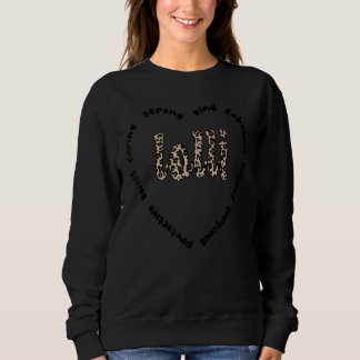 Lolli Großmutter Wertschätzung Lolli Grandma Herz Sweatshirt