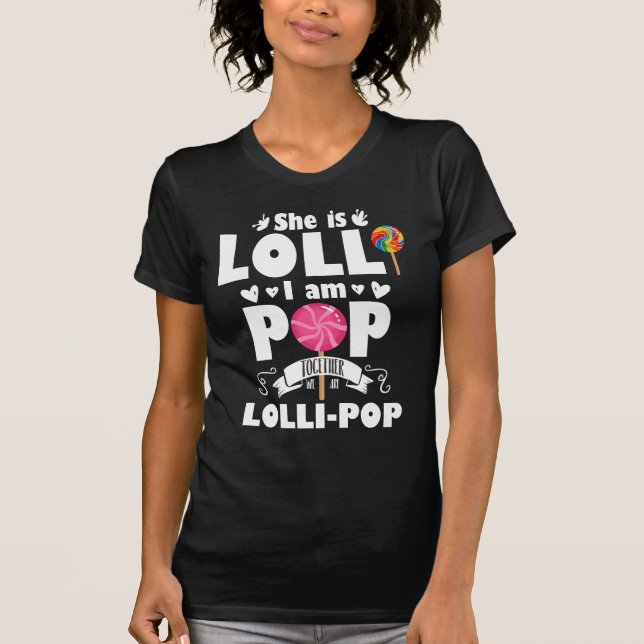 Lolli Pop Niedlich Grandchild Großeltern Süßigkeit T-Shirt (Vorderseite)