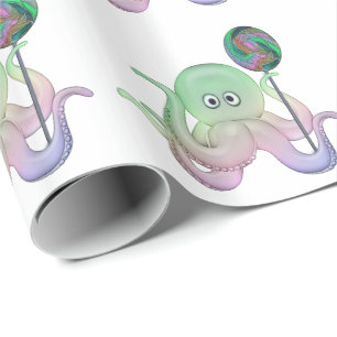 Lolli-Pop Octopus Geschenkpapier