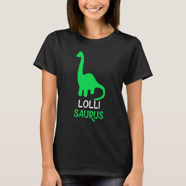 Lolli-Saurus Funny Dino Dinosaurier LolliSaurus T-Shirt (Vorderseite)