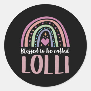 Lolli Tee Shirt für Oma Mütter Day Bles Runder Aufkleber