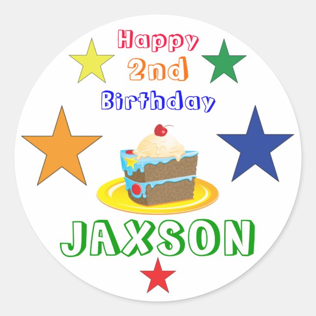 Lollipop-Aufkleber Runder Aufkleber (Vorderseite)