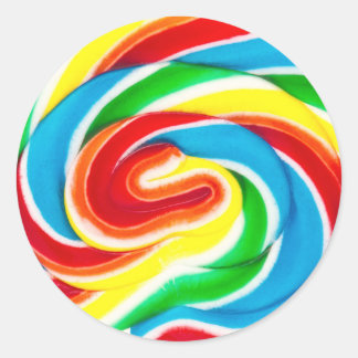 Lollipop-Bonbons wirbeln Runder Aufkleber