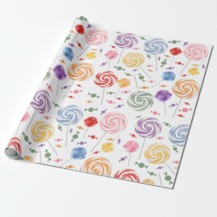 Lollipop Candy Pattern farbiges Wrapping Paper Geschenkpapier
