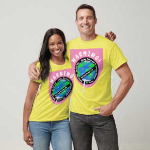 Lollipop Earth Warnung Klimawandel Erklärung T-Shirt
