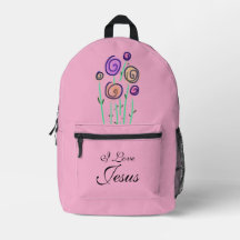 Lollipop Floral Grafik I Liebe Jesus Pink