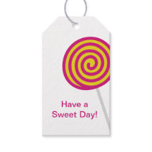 Lollipop hat ein süßes Tagesrosa und Gelb