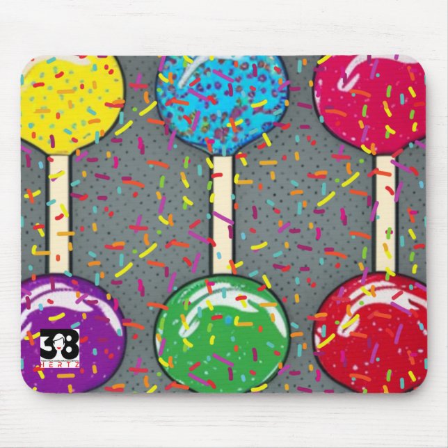 Lollipop-Liebe Mousepad (Vorne)