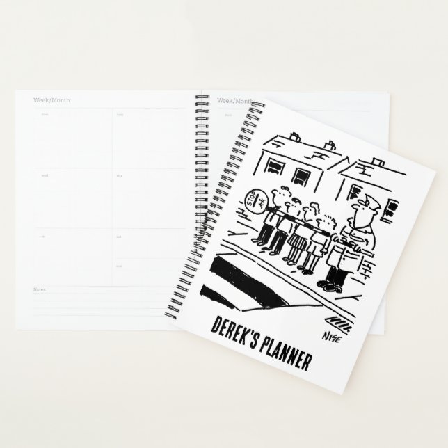 Lollipop Man benutzt Lollipop als Restraining Barr Planer (Anzeige)