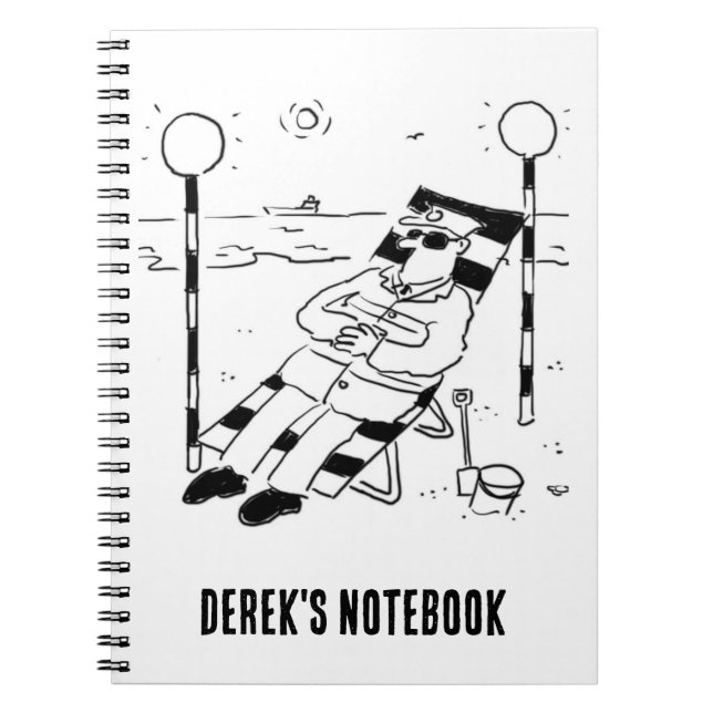 Lollipop Man ist Sonnenbaden. Surreal Notizblock (Vorderseite)