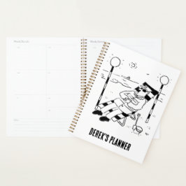 Lollipop Man ist Sonnenbaden. Surreal Planner Planer