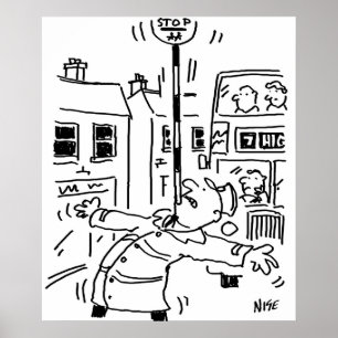 Lollipop Man macht einen Balanceakt mit Lollipop Poster