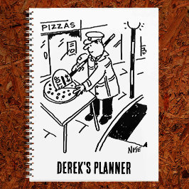 Lollipop Man schneidet Pizza Planner Planer
