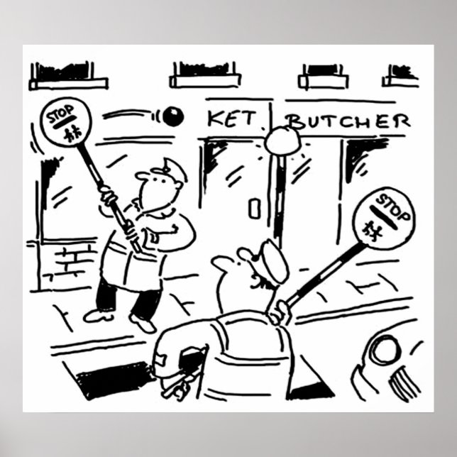 Lollipop Men spielen Tennis Poster (Vorne)