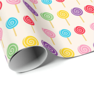 Lollipop-Muster Geschenkpapier