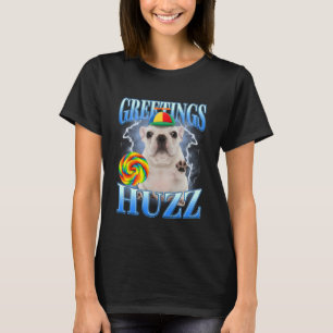 Lollipop Pibble Meme Grüße Huzz Lustiger Pitbull T-Shirt