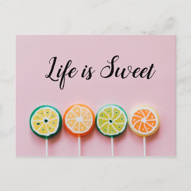 Lollipop-Postkarte Postkarte (Vorderseite)