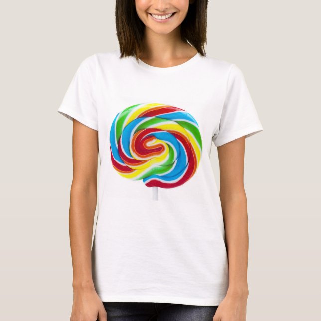 Lollipop Rainbow Swirl T-Shirt (Vorderseite)