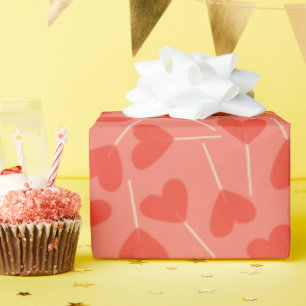 Lollipop Suckers Pink Red Orange Geschenkpapier