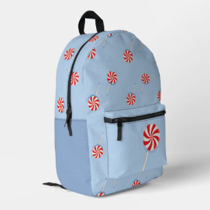 Lollipop Sweet Candy Blue Kids Girl Boy Bedruckter Rucksack