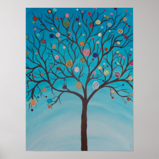 Lollipop Tree Print on Leinwand Poster