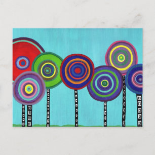 Lollipop Trees Postkarte