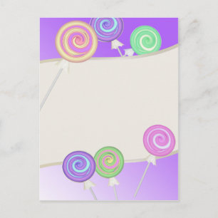 Lollipops Postkarte