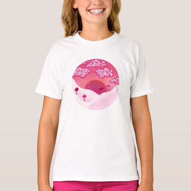 Lollipops und hübsche Wolken T-Shirt (Vorderseite)