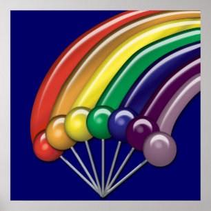 Lollipops und Rainbows Anpassbare Poster