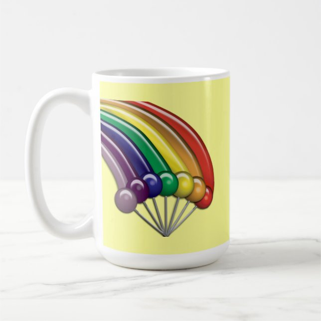 Lollipops und Rainbows Anpassbare Tasse (Links)