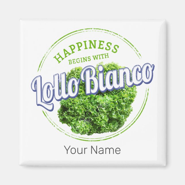 Lollo Bianco Salad Vintag Lollo Bionda Vegan Magnet (Vorne)