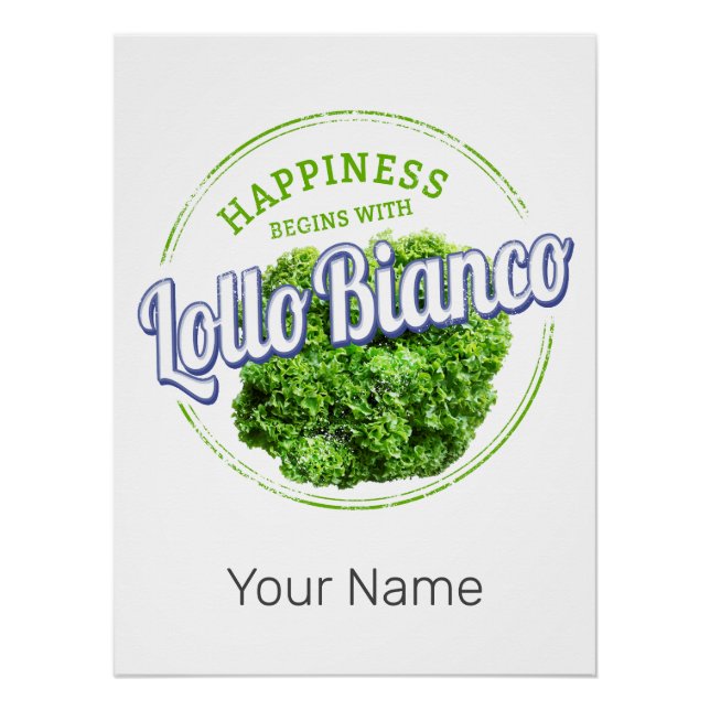 Lollo Bianco Salad Vintag Lollo Bionda Vegan Poster (Vorderseite)