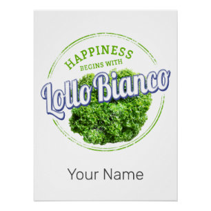 Lollo Bianco Salat Vintage Lollo Bionda Vegan Poster