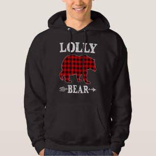 Lolly Bear Christmas Pajama Red Kariert Buffalo Fa Hoodie