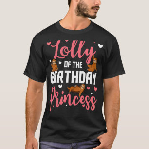 Lolly of the Birthday Princess Sloth Bday Family C T-Shirt