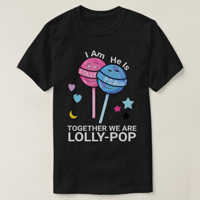 Lolly Pop Großeltern Matching s Couples Lolli Po T-Shirt (Design vorne)
