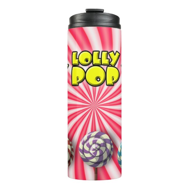 Lolly Pop Wrapper Thermosbecher (Vorderseite)
