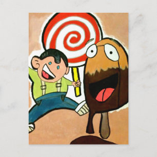 Lollypop Postkarte
