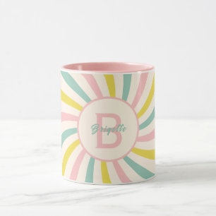 'Lollypop Vibes', Retro-Pastellwirbel Tasse