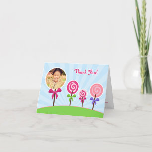 Lollypop Vielen Dank für Ihre Fotokarte Dankeskarte