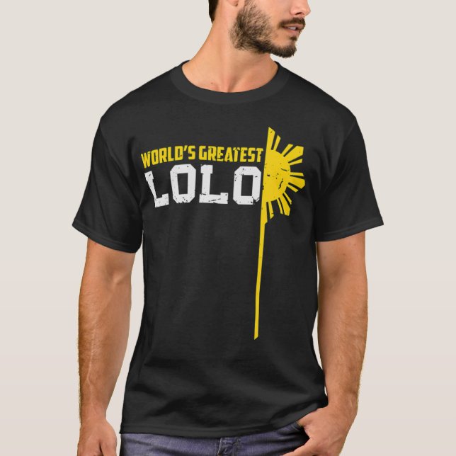 Lolo Filipino Großvater-Militär der Welt Best T-Shirt (Vorderseite)