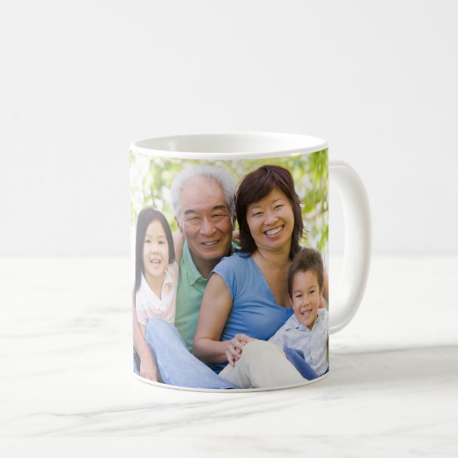 Lolo I love you Custom photo Name Script Kaffeetasse (VorderseiteRechts)