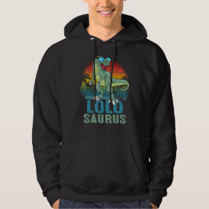 Lolosaurus Rex Dinosaur Retro Lolo Saurus Familie Hoodie