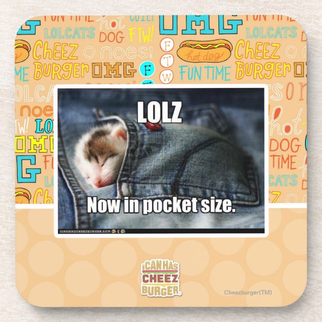 LOLZ jetzt in im Taschenformat Getränkeuntersetzer (Vorderseite)